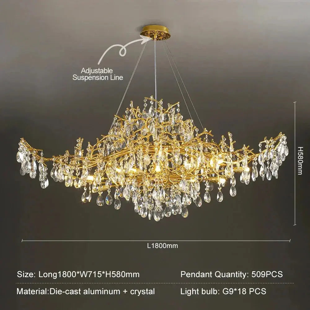 Luxury Modern Raindrop Chandeliers — alternate product view 16