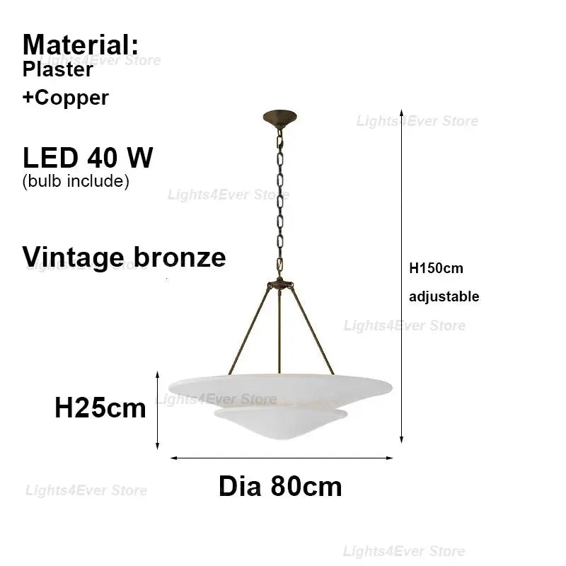 Plaster Shade Chandelier — alternate product view 11