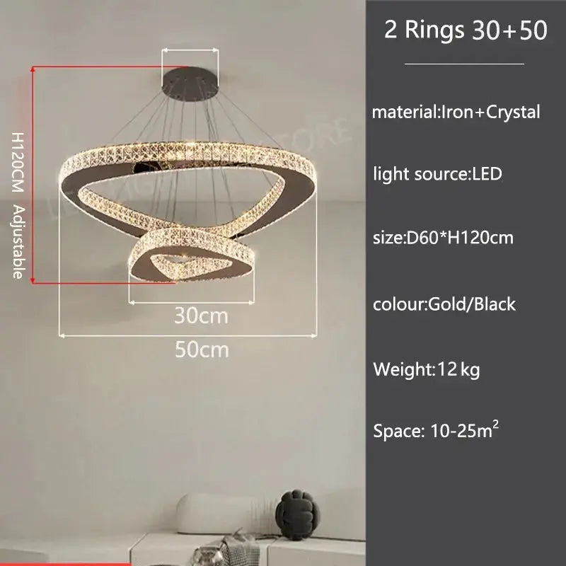 Luxury Modern Home Decoration Villa Chandelier — alternate product view 8
