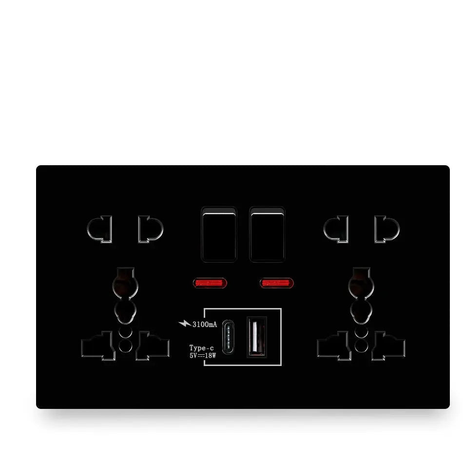 Dual Switch Control Universal Charging Socket — alternate product view 2