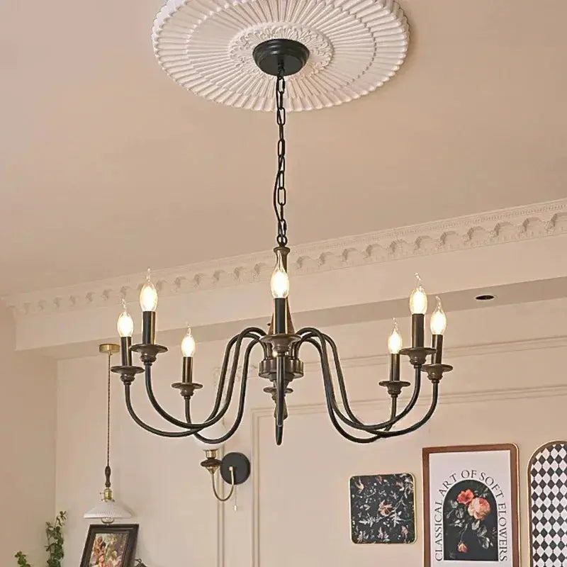 Nordic Retro Solid Wood Chandeliers — alternate product view 3