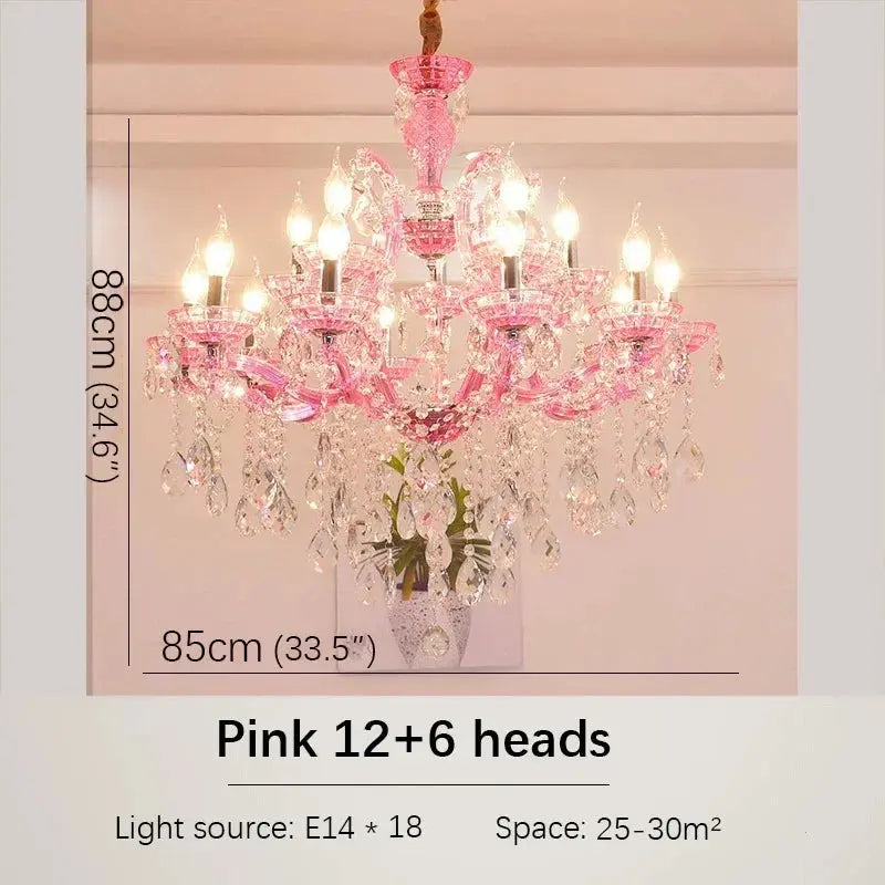 Red Luxury Crystal Chandelier — alternate product view 17