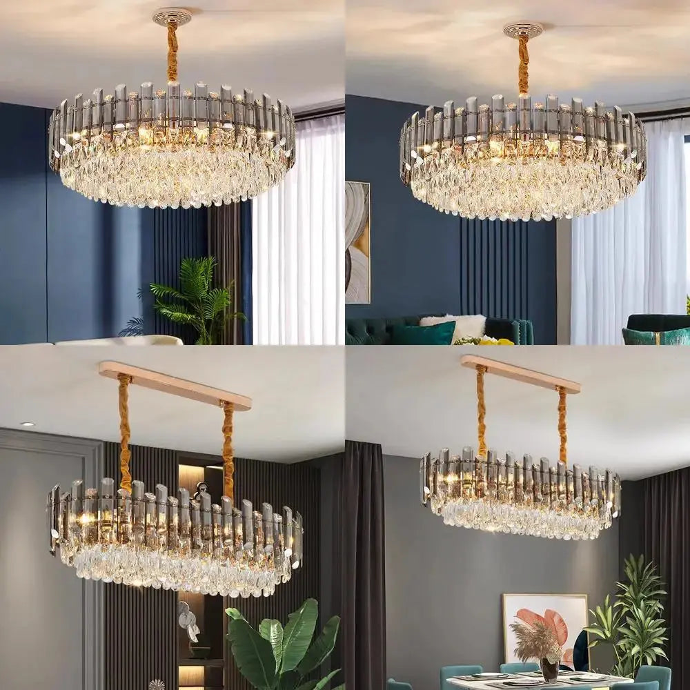 Modern Luxury Crystal E14 Chandeliers — alternate product view 4