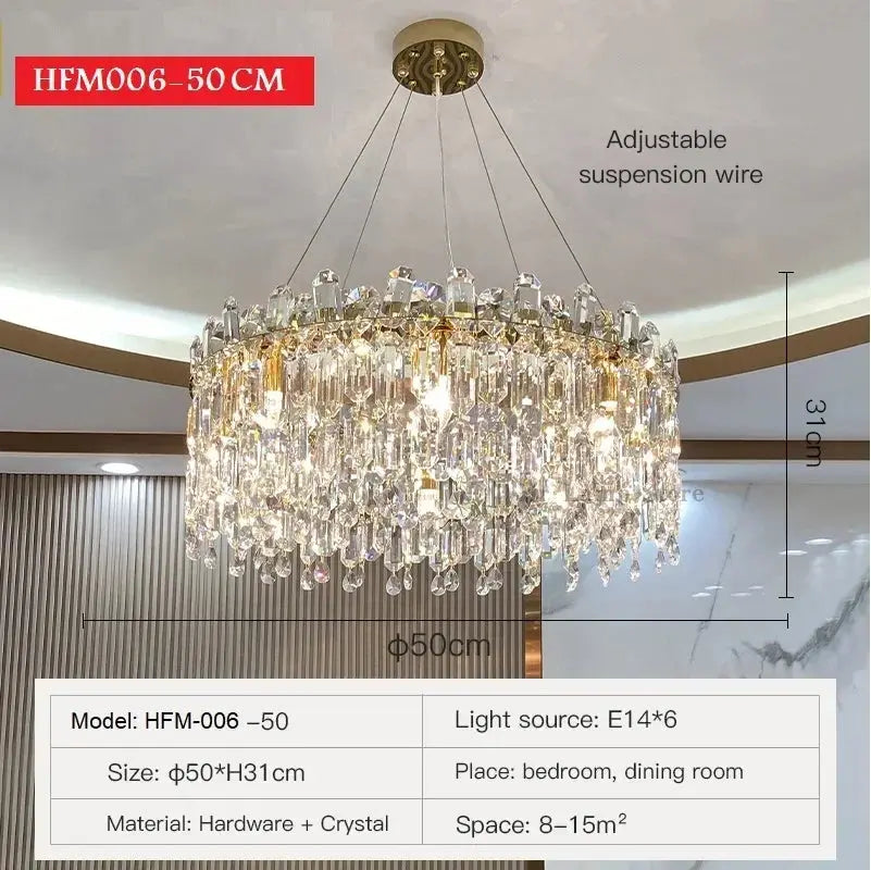 Luxury Crystal Elegant Chandelier — alternate product view 9