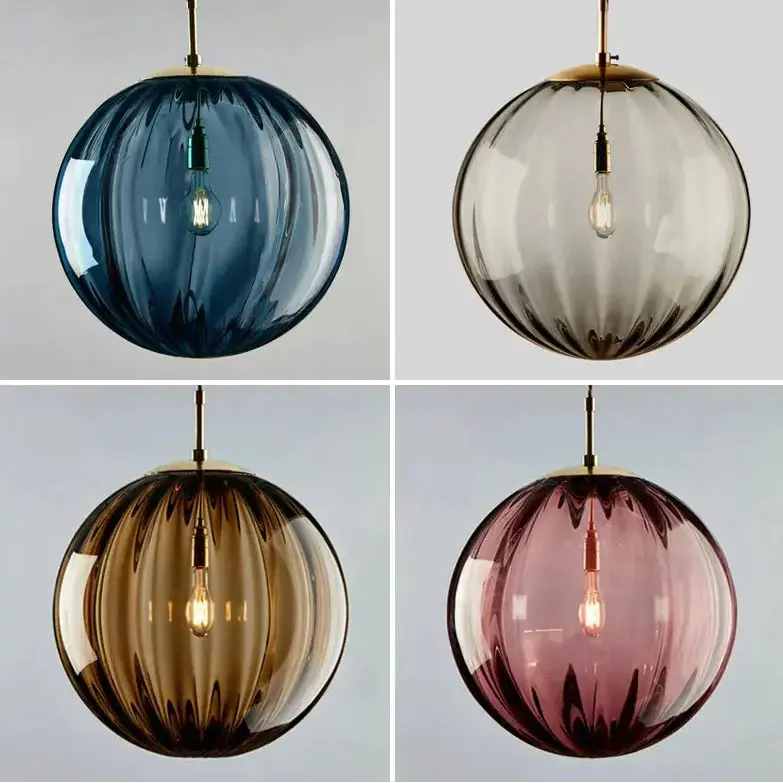Modern Pendant Light Nordic Glass Ball — alternate product view 1
