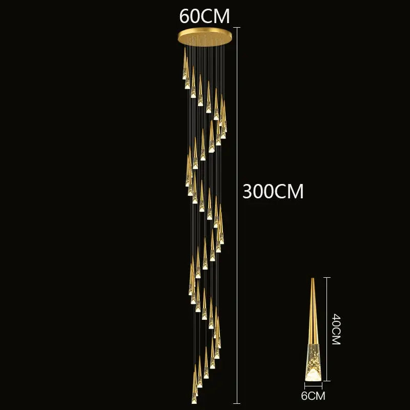 Modern Dome Decoration Stair Pendant Lamp — alternate product view 6