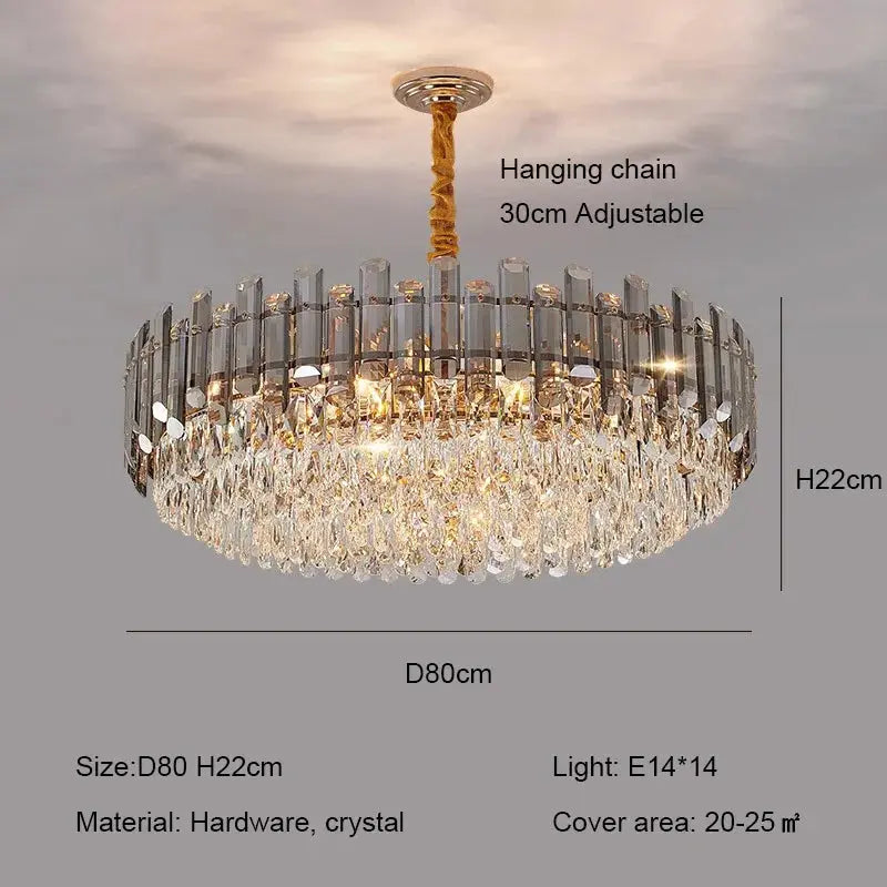 Modern Luxury Crystal E14 Chandeliers — alternate product view 11
