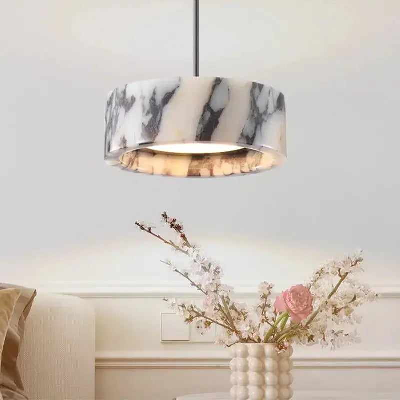 Black Round Pendant — product view