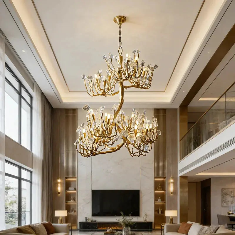 Postmodern Handmade Copper Chandelier — product view