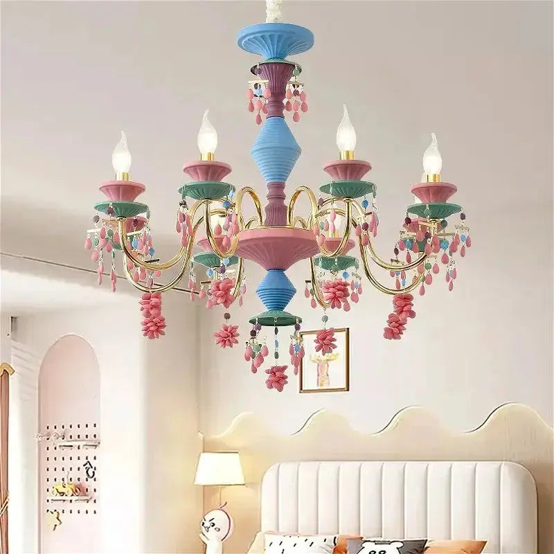 Coloured Children's Room Modern Chandelier — alternate product view 2