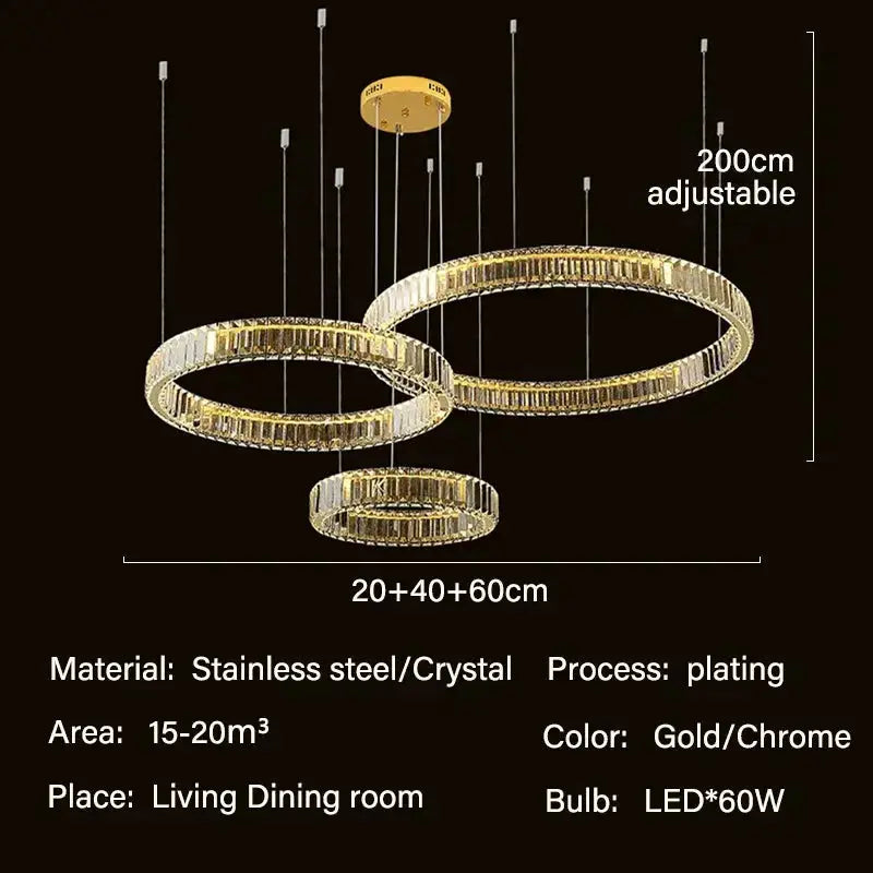 Modern Crystal Ceiling Lights — alternate product view 8