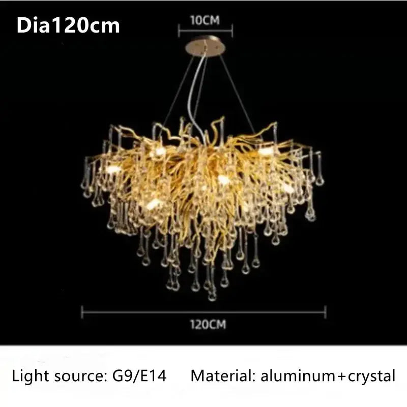 Unique Luxury Crystal Chandelier For Living Room — alternate product view 10