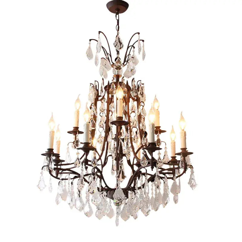 French Stairwell Villa Retro Chandelier — product view