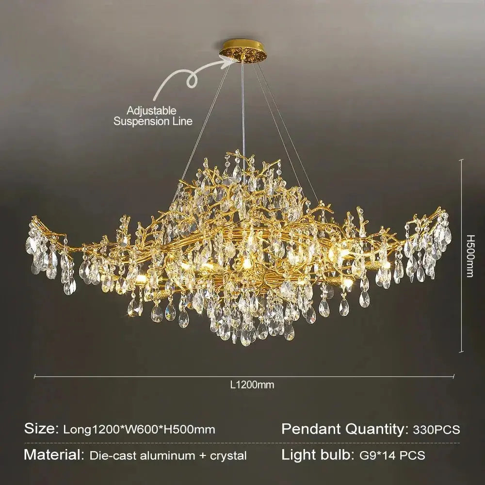 Luxury Modern Raindrop Chandeliers — alternate product view 11