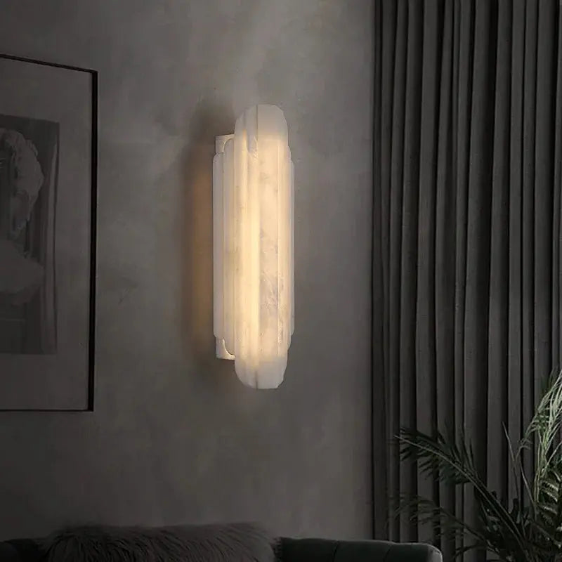 Luxury Wall Alabaster Designer Lamp — alternate product view 3