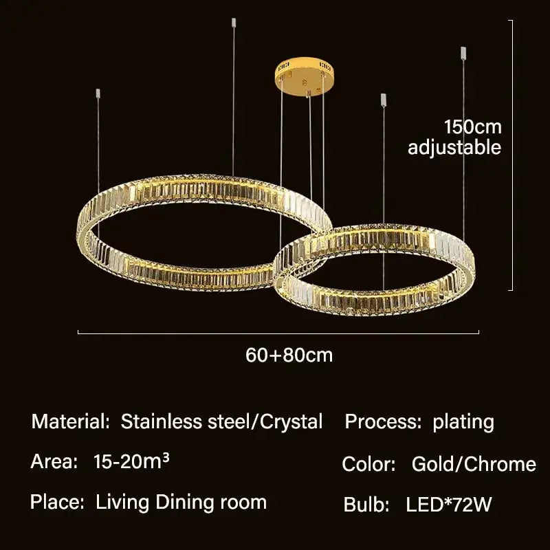 Modern Crystal Ceiling Lights — alternate product view 6