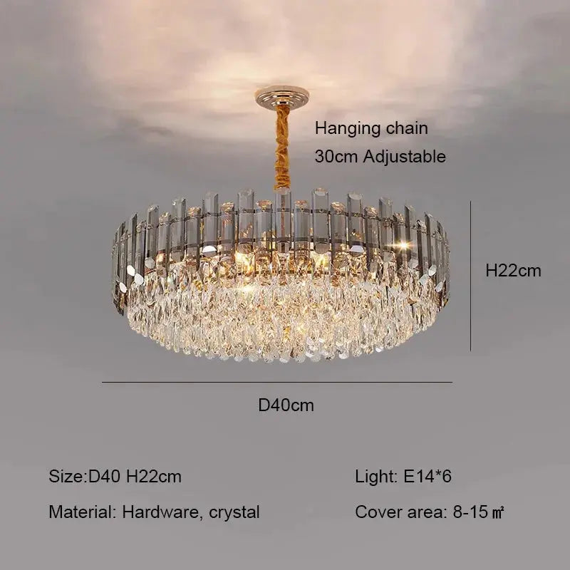 Modern Luxury Crystal E14 Chandeliers — alternate product view 9