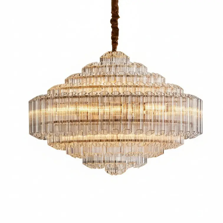 Luxury Glass Crystal Modern Chandelier — alternate product view 1