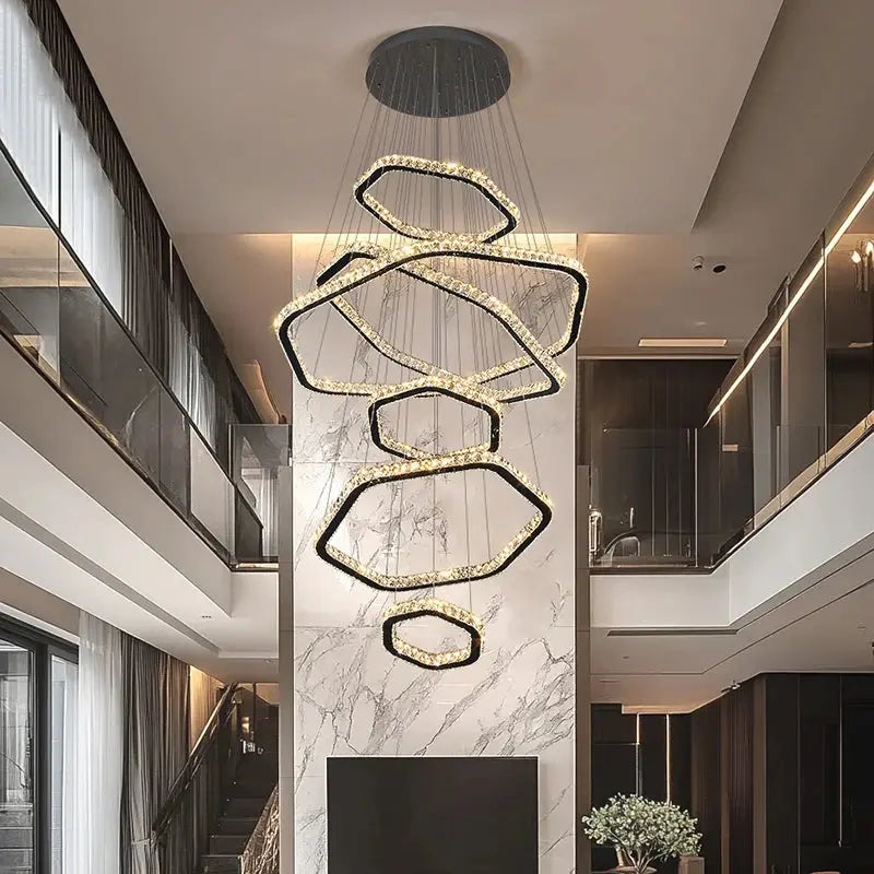 Modern Home Decoration Stair Crystal Chandelier — alternate product view 4