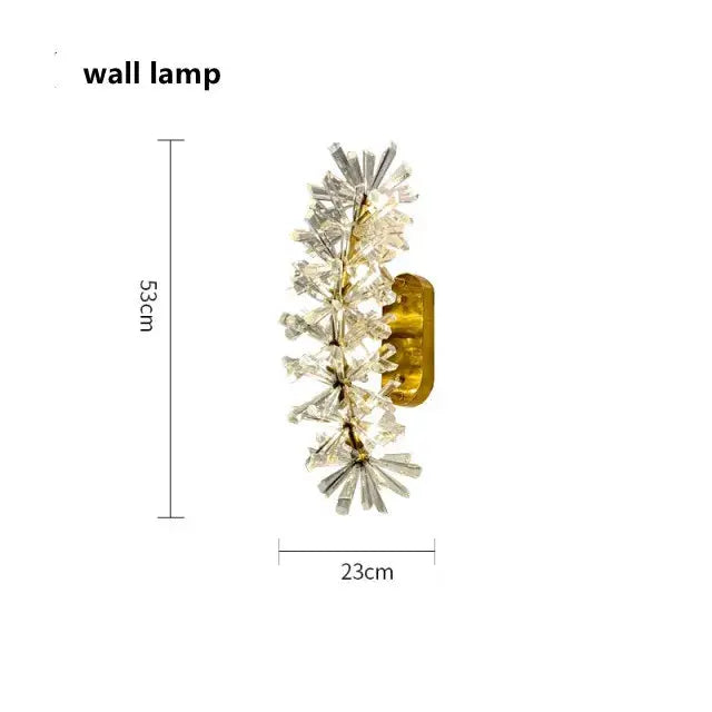 Modern Crystal Flower Wall Fixture — alternate product view 3