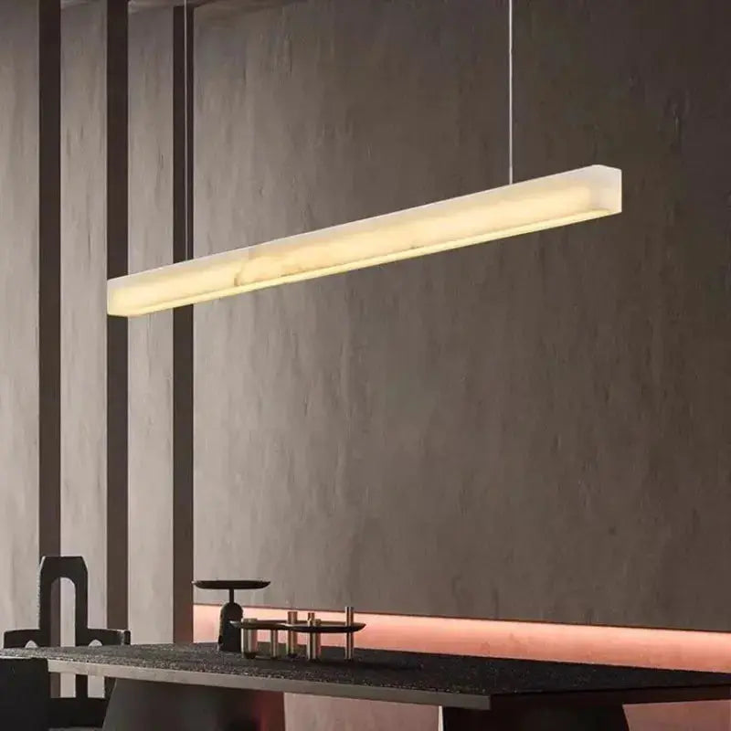 Natural Marble Alabaster Linear Chandelier — alternate product view 4