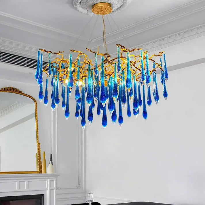 Luxury Royal Blue Crystal Lighting — alternate product view 4