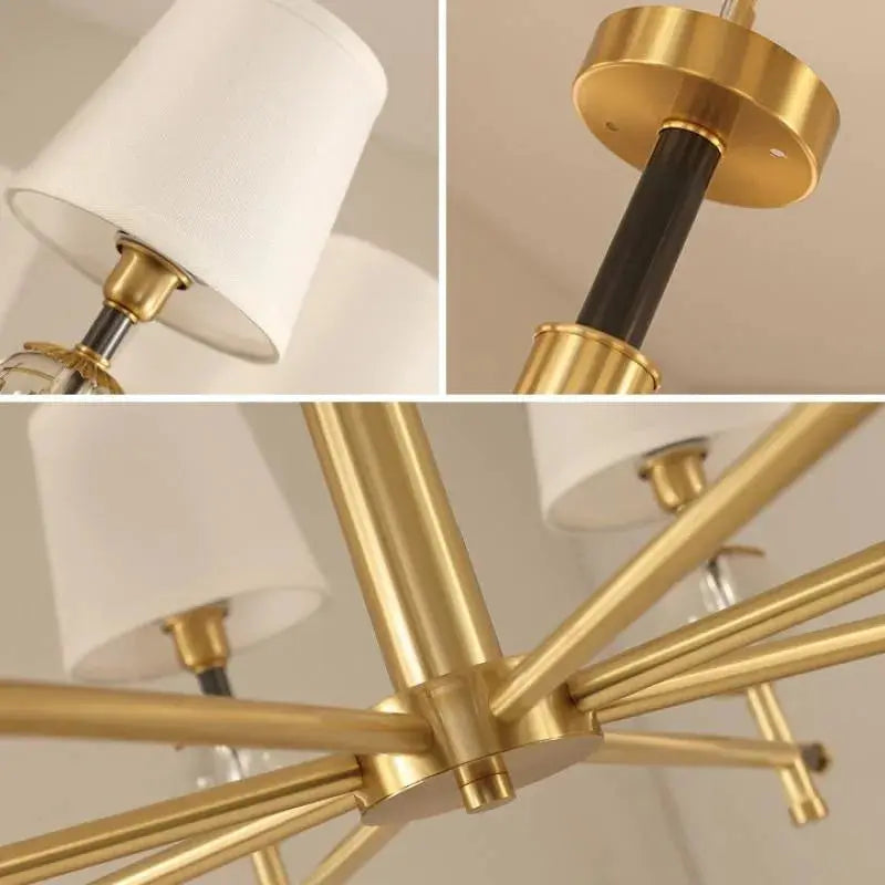 Modern Designer Copper Chandelier — alternate product view 3