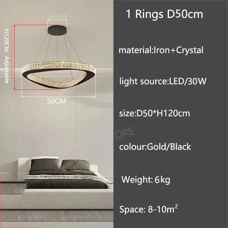 Luxury Modern Home Decoration Villa Chandelier — alternate product view 11
