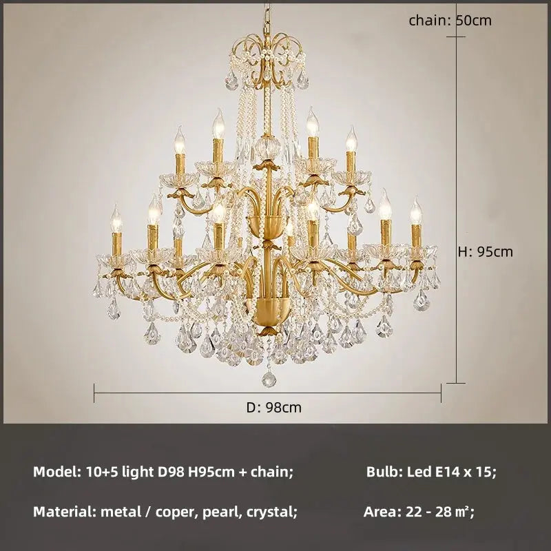 French Luxury Candle Chandelier — alternate product view 12