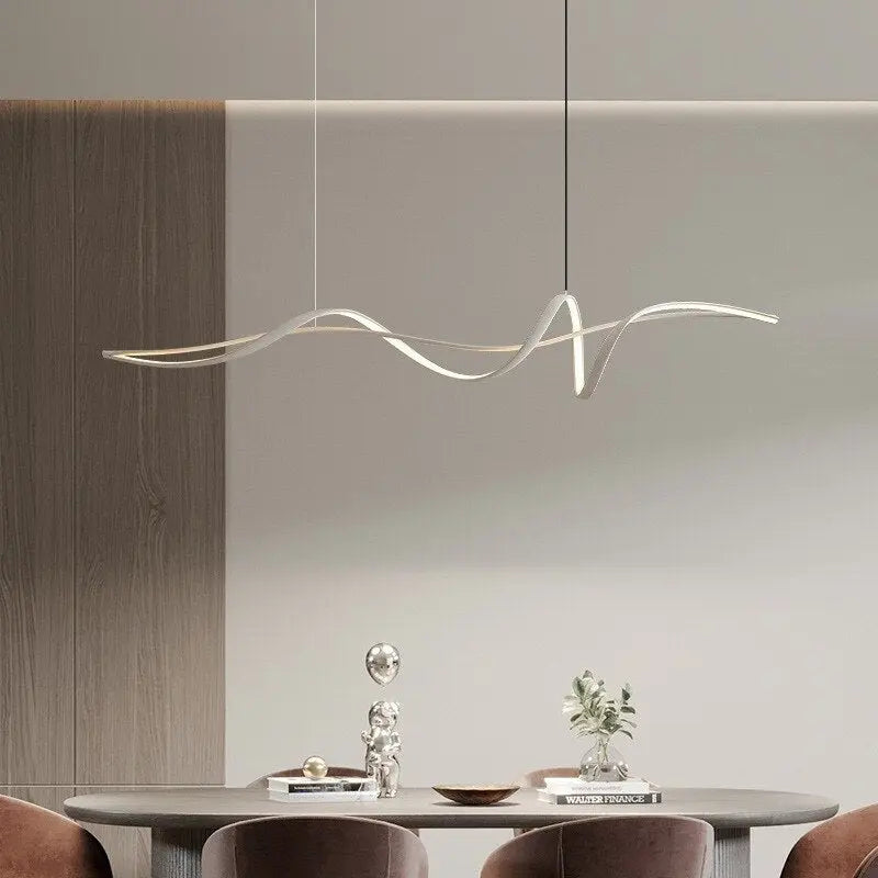 Ribbon Shape Design LED Chandelier — alternate product view 1