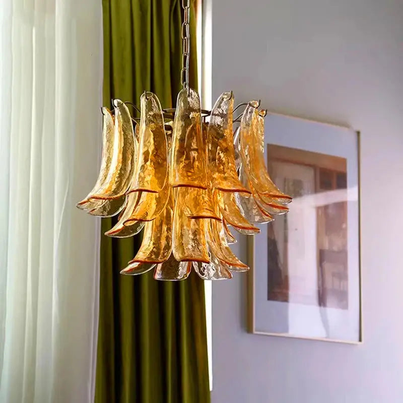 Virello Designer Amber Glass Pendant Light — alternate product view 3