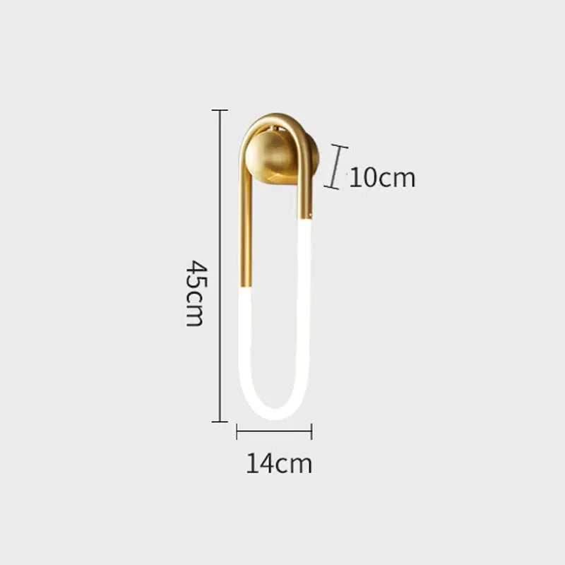 Minimalist U-shaped Wall Lamp — alternate product view 9