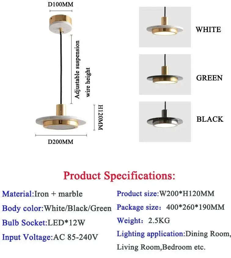 Modern Hotel Dining Pendant Light — alternate product view 12