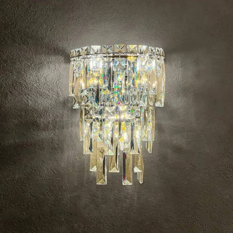 Hotel Lobby Corridor Crystal Wall Lamp — alternate product view 3