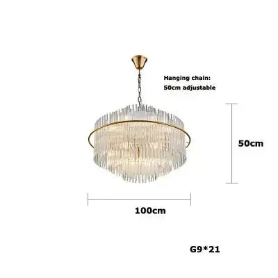 Crystal Designer Oval Round Chandelier — alternate product view 10