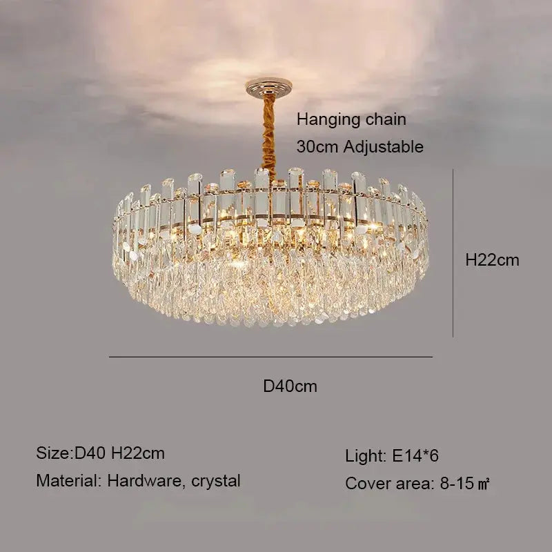 Modern Luxury Crystal E14 Chandeliers — alternate product view 8