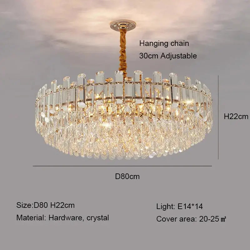 Modern Luxury Crystal E14 Chandeliers — alternate product view 5