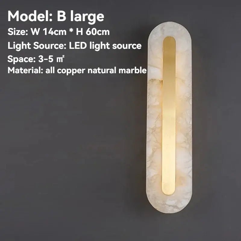 Gold Marble Wall Bedroom Lamp — alternate product view 11
