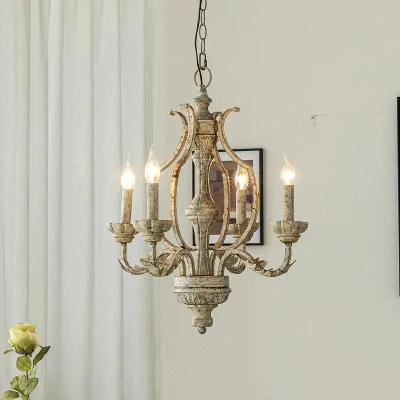 Creative French Wooden Chandelier — product view