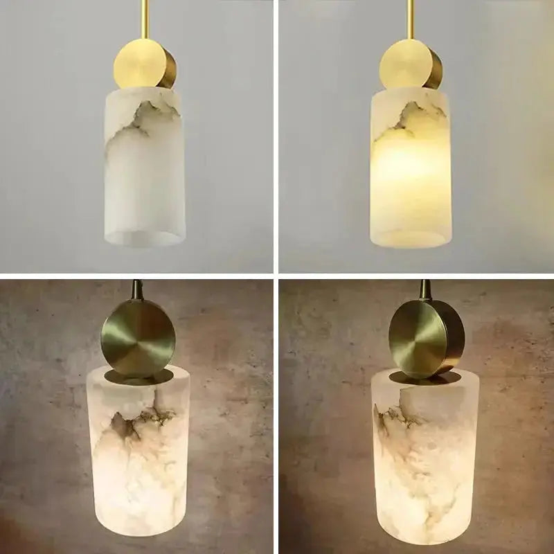 Nordic Marble Copper Hanging Lamp — alternate product view 5