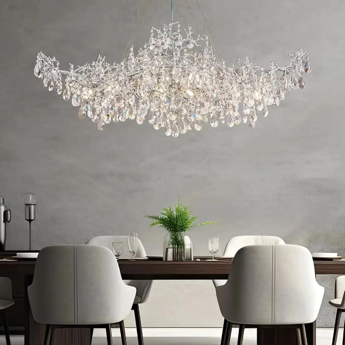 Modern Raindrop Chandelier Hanging Living Room — alternate product view 3