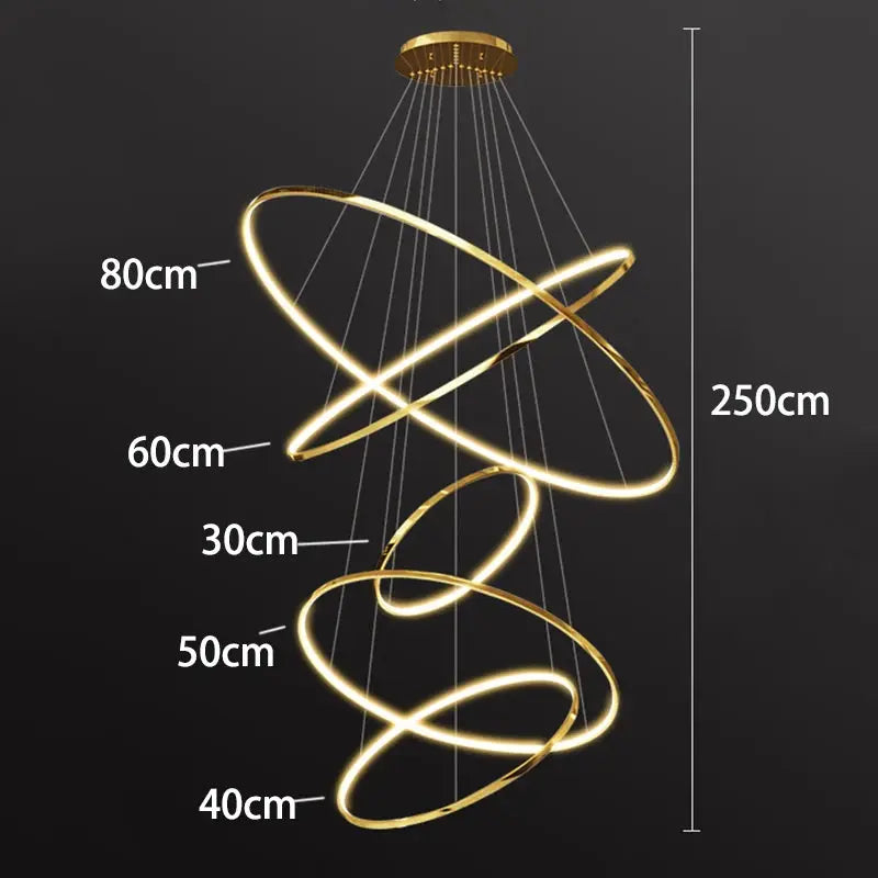 Elegant Modern Ring Chandelier — alternate product view 10