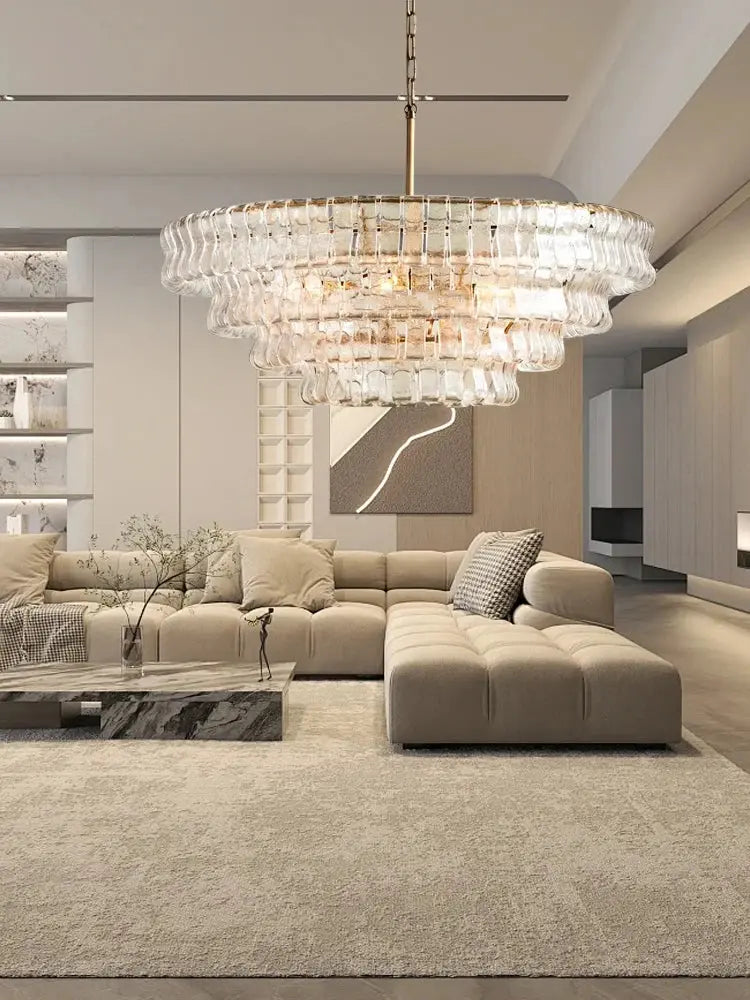 2026 Luxury Glass Dining Room Chandelier — alternate product view 3