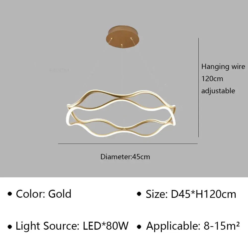 Luxury Ring Hanging Lamp — alternate product view 9