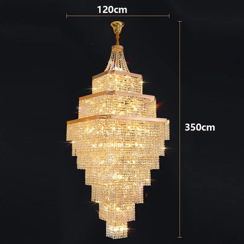 Rose Gold Stair Chandelier Luxury Chandelier — alternate product view 9