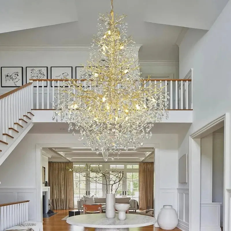 Luxury Crystal Chandelier Foyer Lighting — alternate product view 2