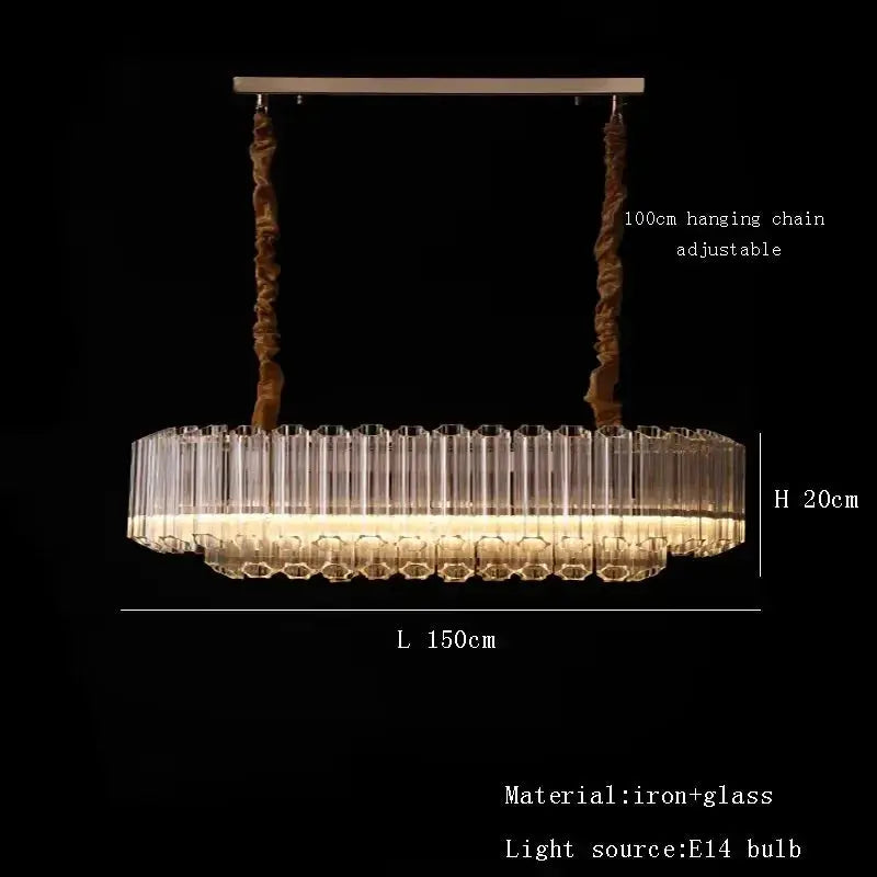 Luxury Glass Crystal Modern Chandelier — alternate product view 11