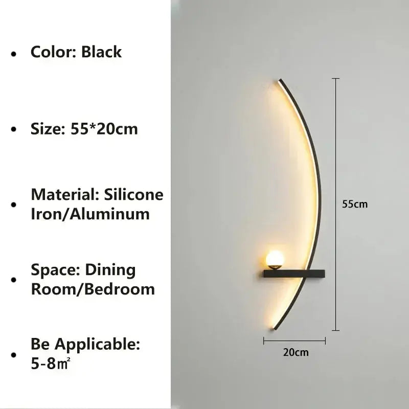 Modern Striped Wall Light — alternate product view 10