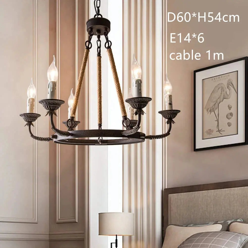 Country Style Rustic Chandeliers — alternate product view 6