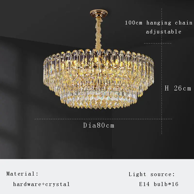 2025 Nordic Modern Crystal Elegant Chandelier — alternate product view 5